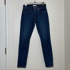 Loft Size Curvy Skinny  Jeans Stretch Dark Wash